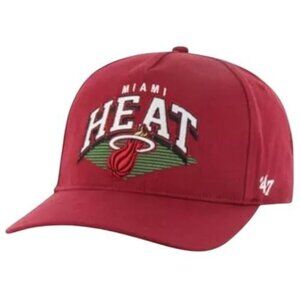 47 NBA Pomona Hitch Adjustable Hat (US, Alpha, One Size, Red, Miami Heat)